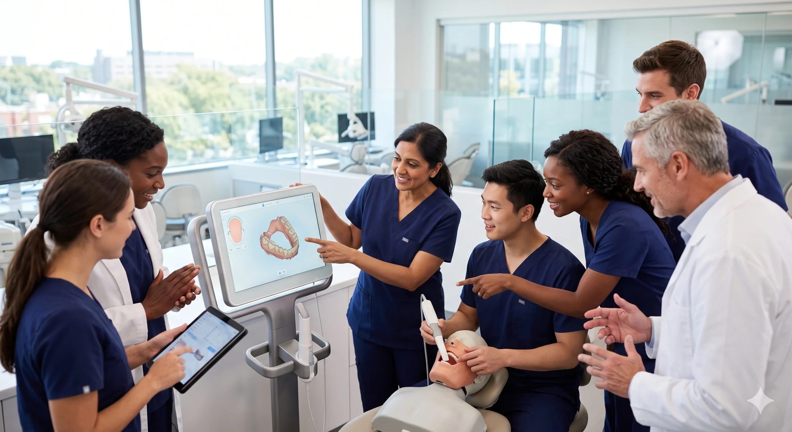 Futuro da medicina dentária digital — integração de IA no fluxo clínico e laboratorial