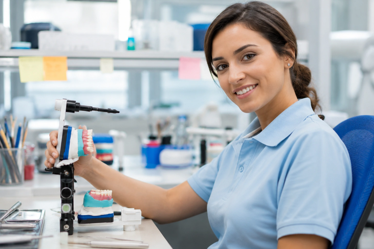 Modelos digitais e moldagem em laboratório de prótese dentária